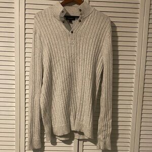 Express Light Gray Turtleneck Sweater